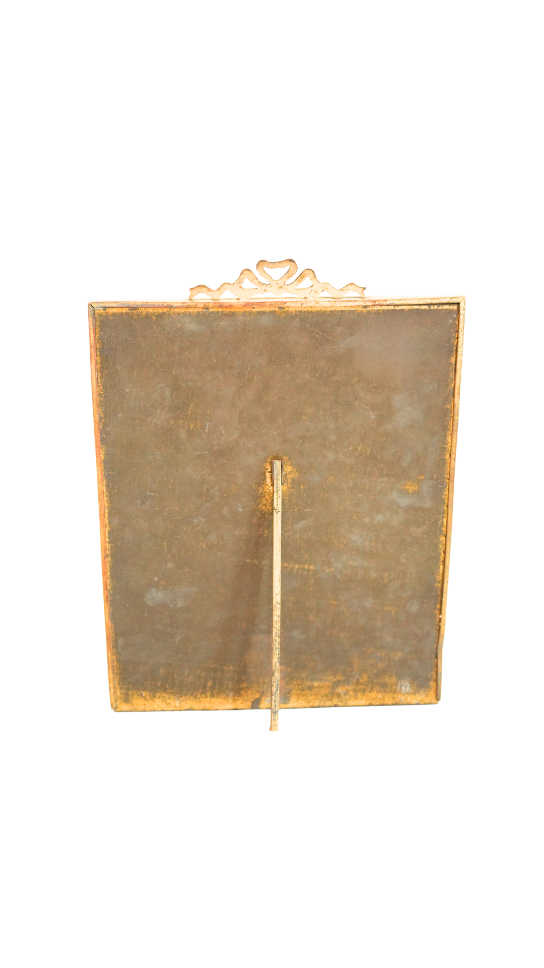 Large Antique French Gilt Bow Frame