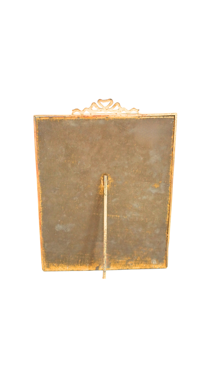 Large Antique French Gilt Bow Frame