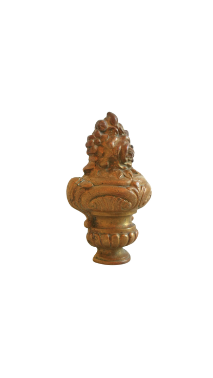 Antique French Bronze Floral Architectural Fragment