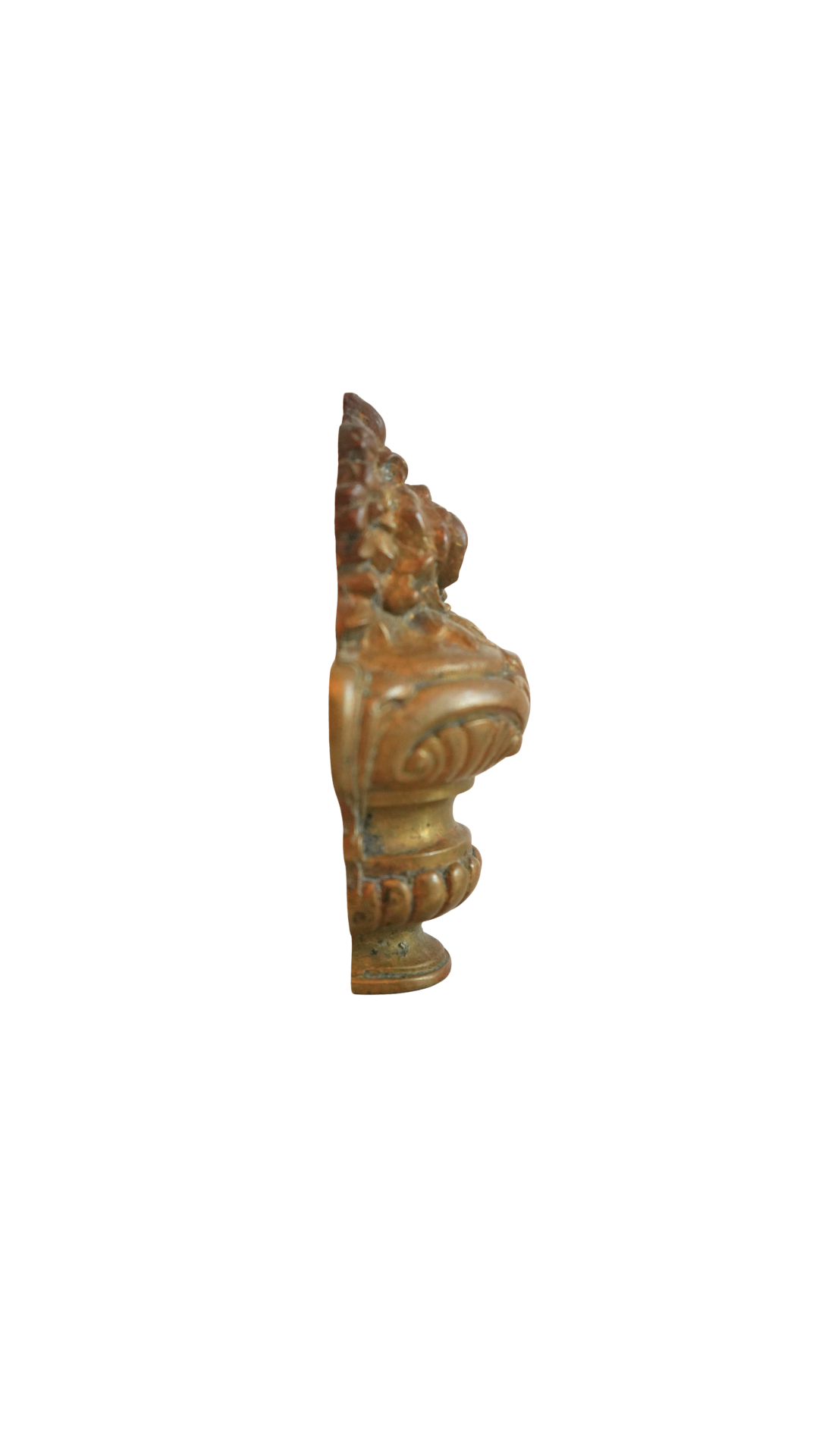 Antique French Bronze Floral Architectural Fragment