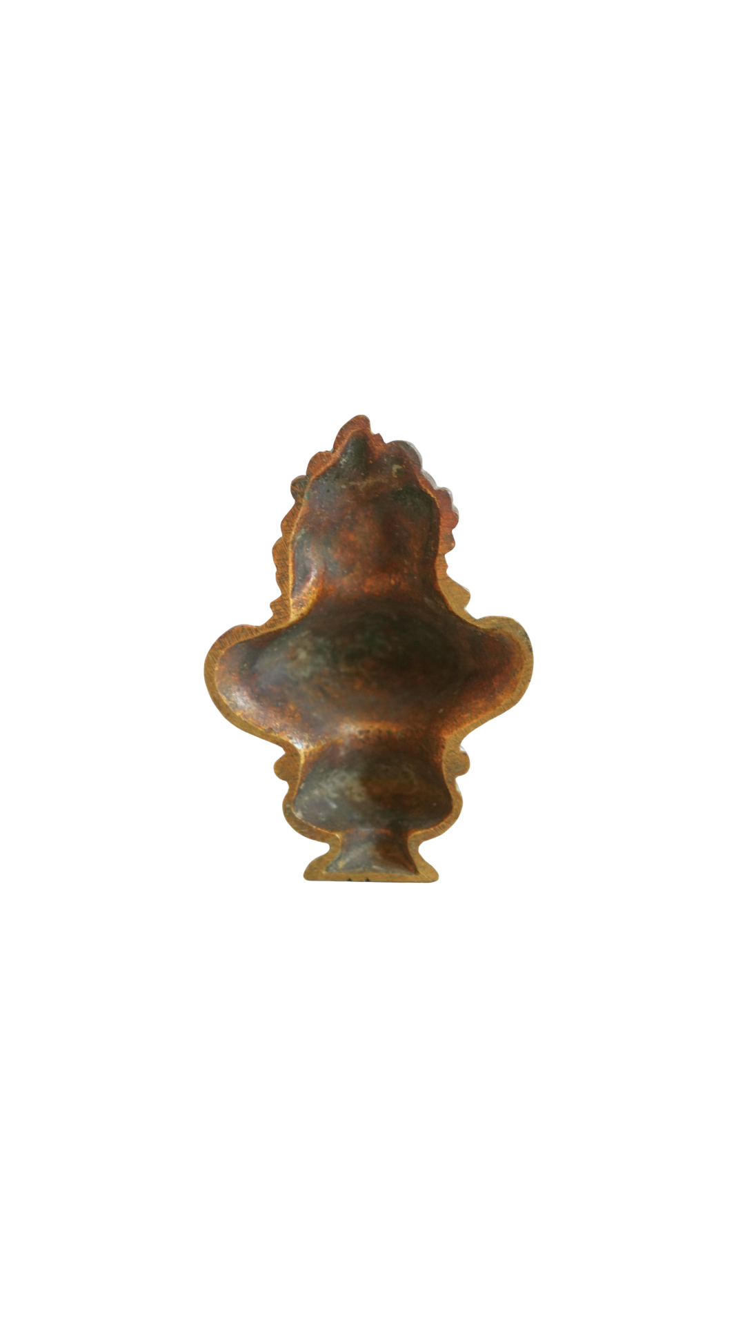 Antique French Bronze Floral Architectural Fragment