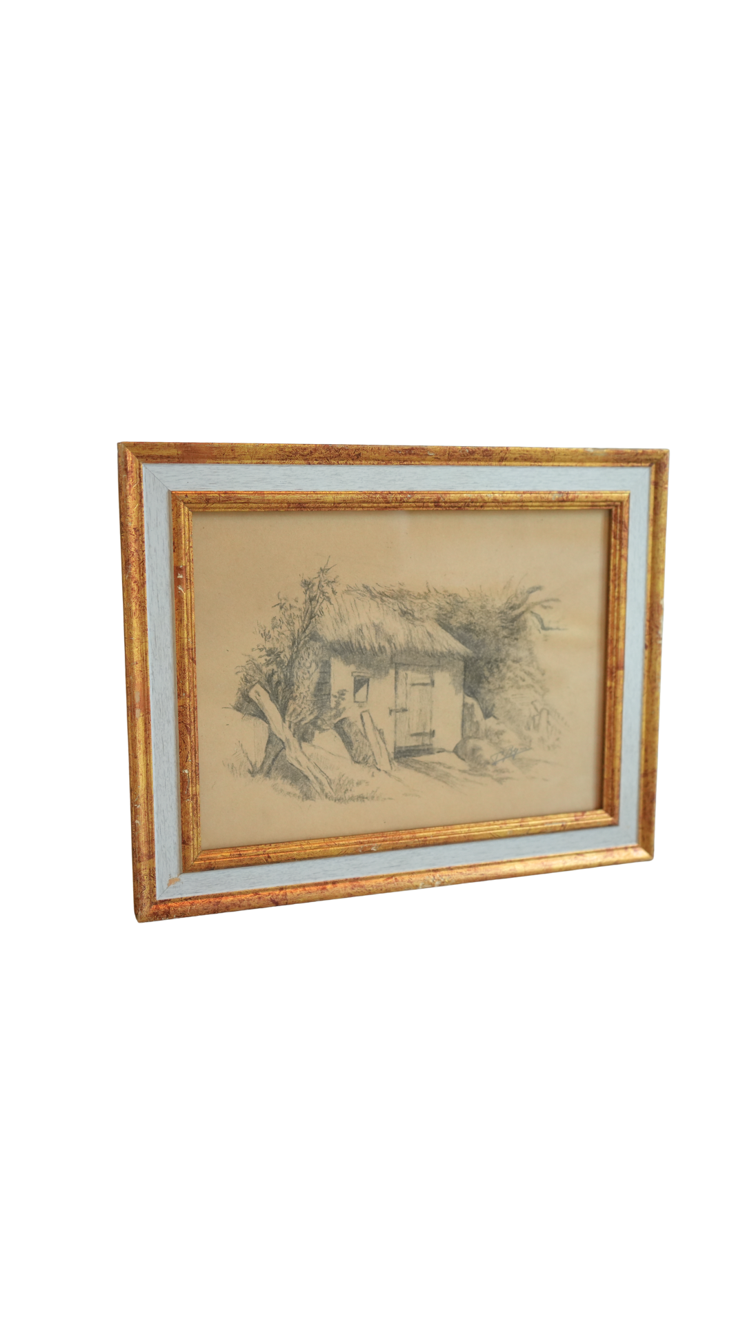 Vintage French Cottage Pencil Study