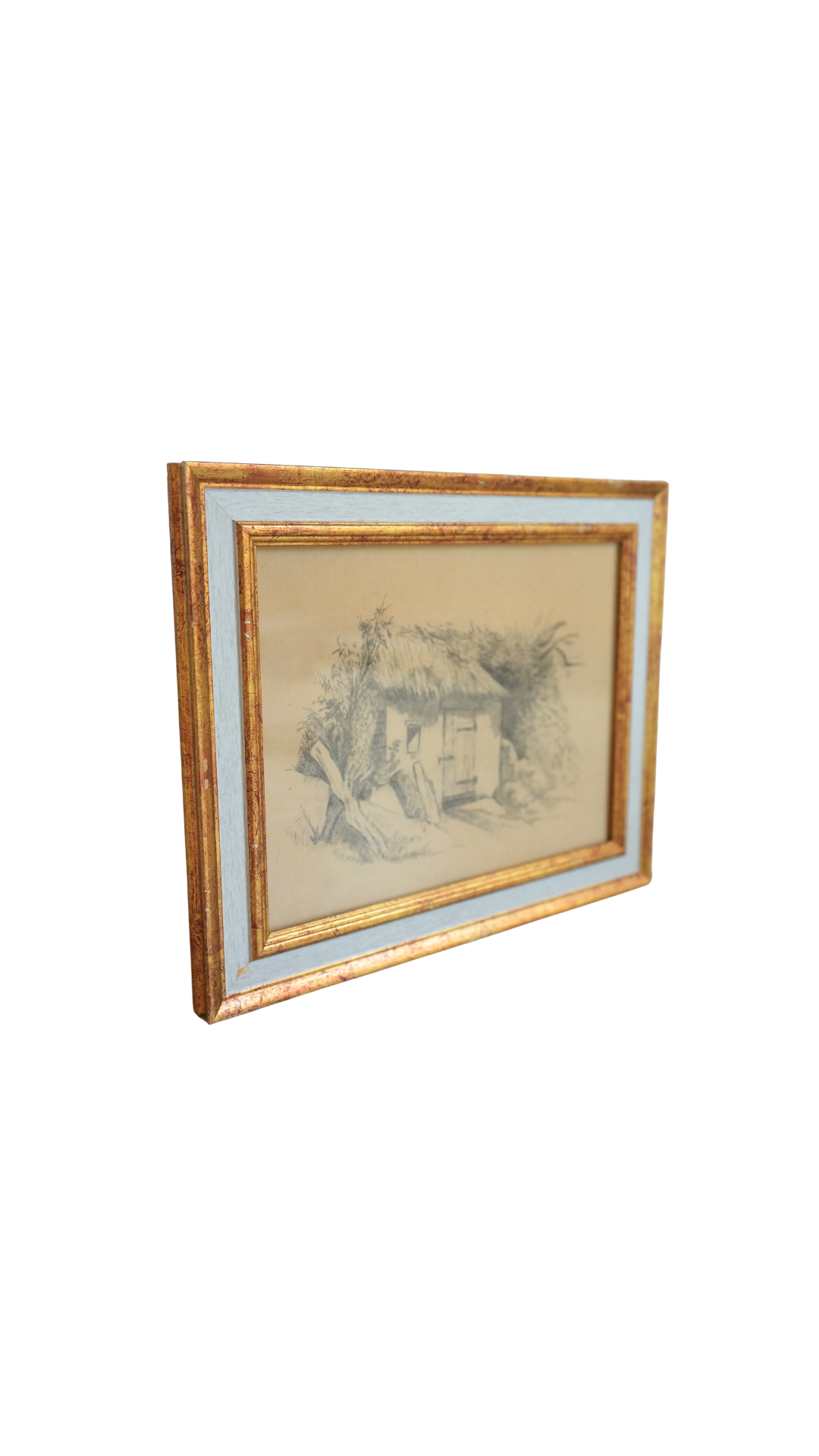 Vintage French Cottage Pencil Study