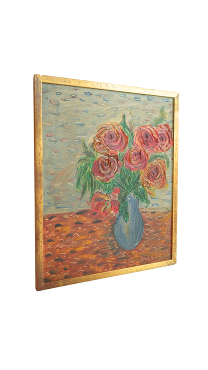 Vintage French Roses Still Life