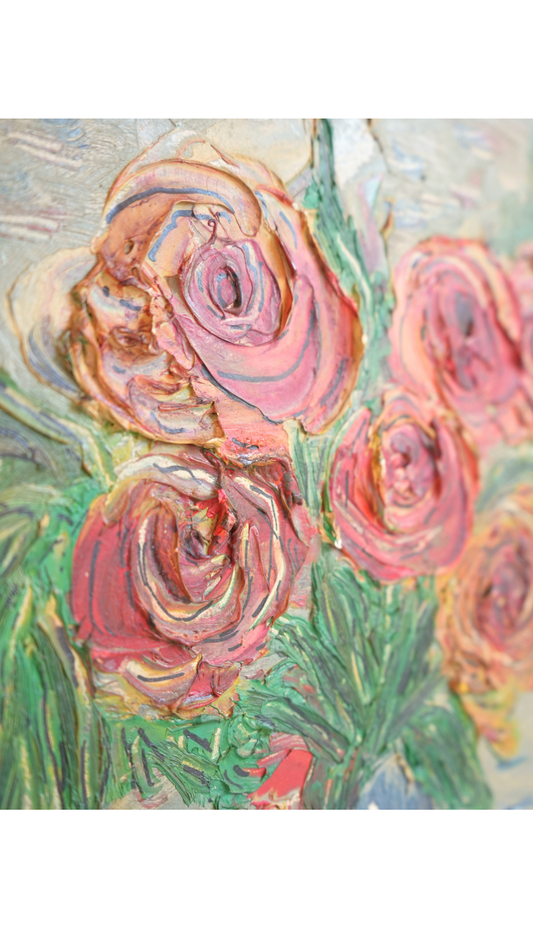 Vintage French Roses Still Life