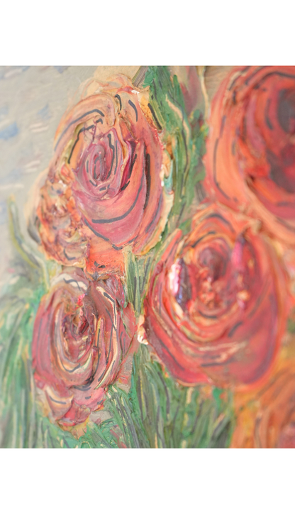 Vintage French Roses Still Life