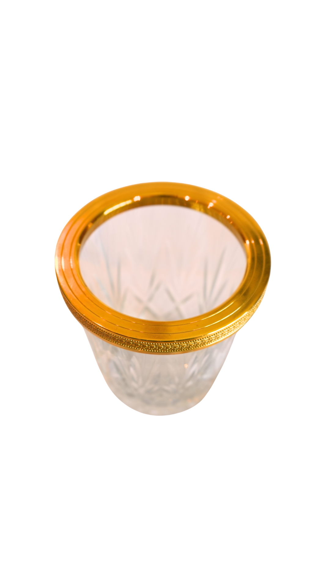 French Cut Crystal & Gilt Brass Ice Bucket