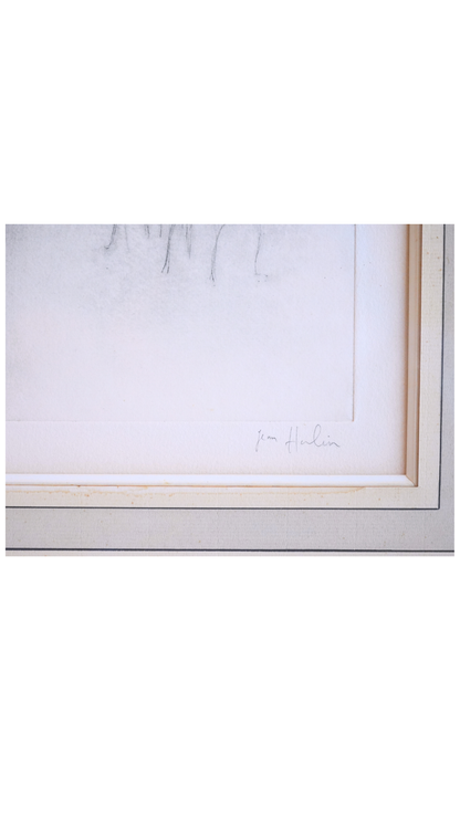 Signed French Parisian Café Scene by Jean Halin, E.A.V.