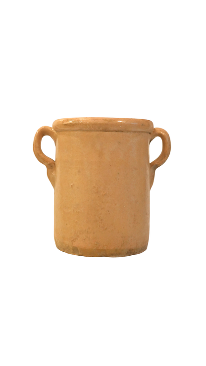 Antique French Yellow Sardine Pot