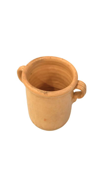 Antique French Yellow Sardine Pot