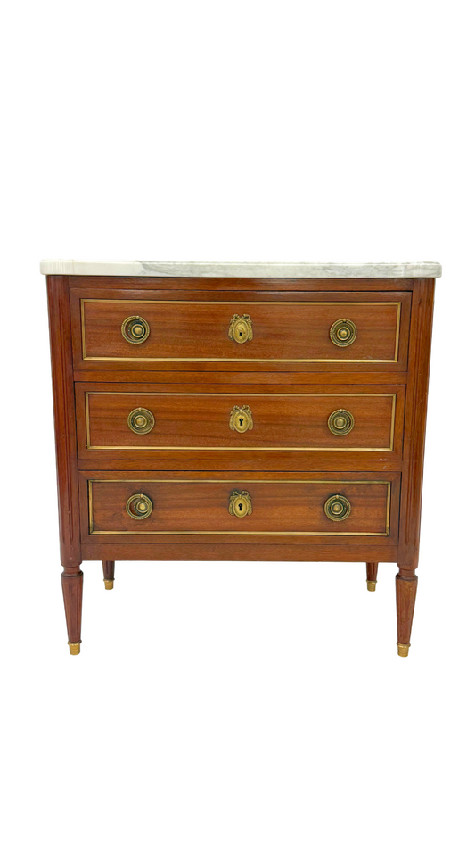 French Louis XVI Bow Commode