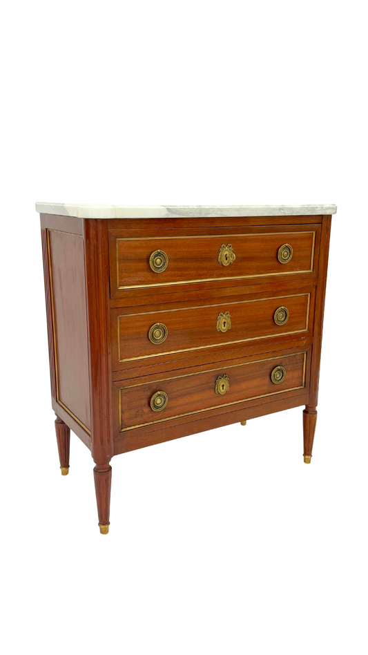 French Louis XVI Bow Commode