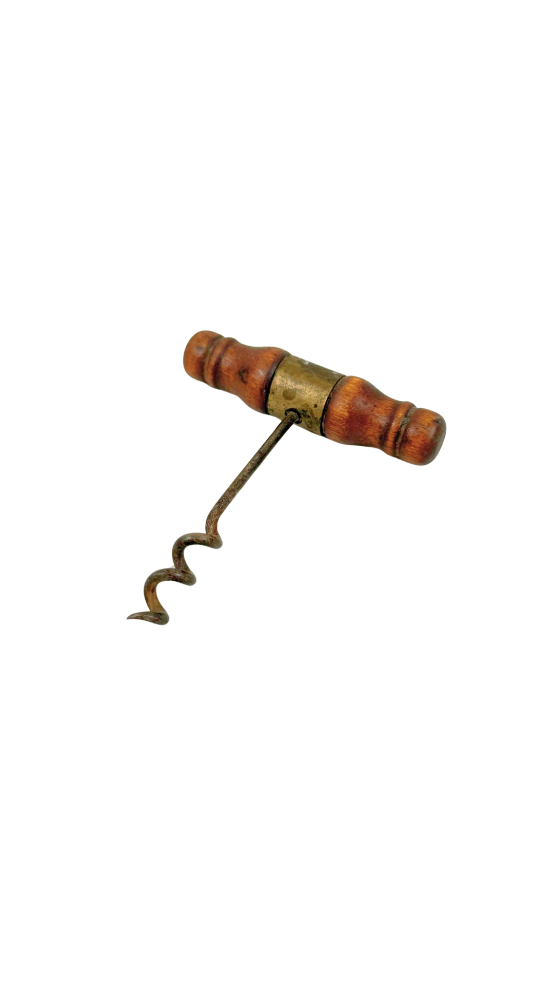 Corkscrew with Turned Wood Handle