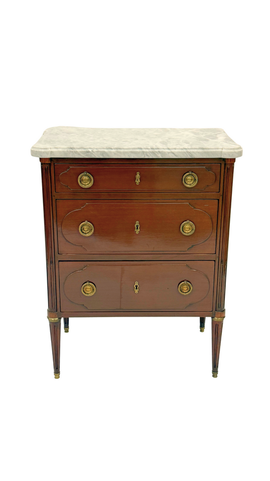 French Louis XVI Marble-Top Commode