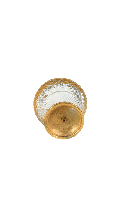 French Cut Crystal & Gilt Bronze Pedestal Compote