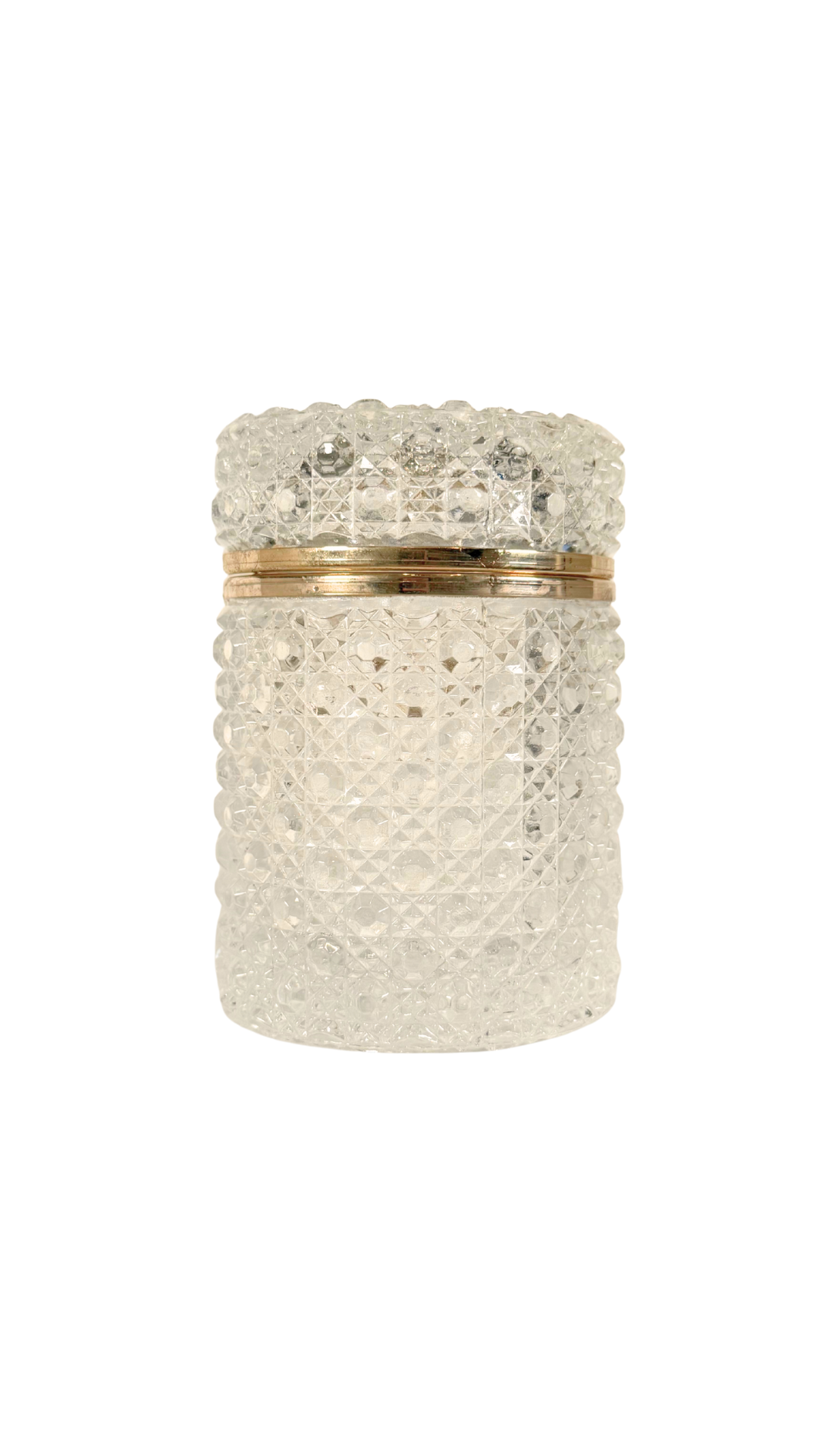 French Cut Crystal Vanity Jar