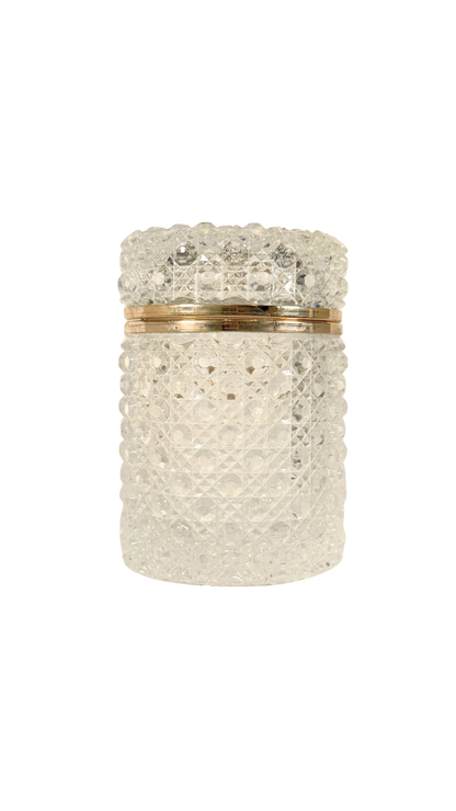 French Cut Crystal Vanity Jar