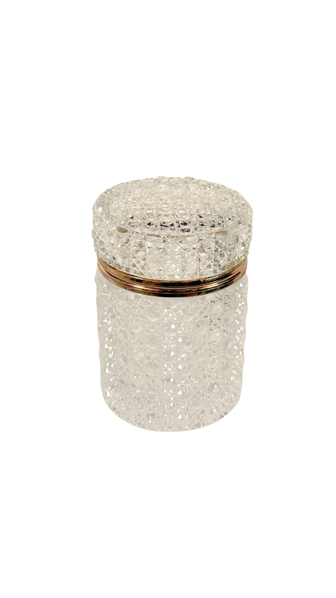 French Cut Crystal Vanity Jar