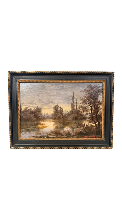 Oil Painting by E. Marlier