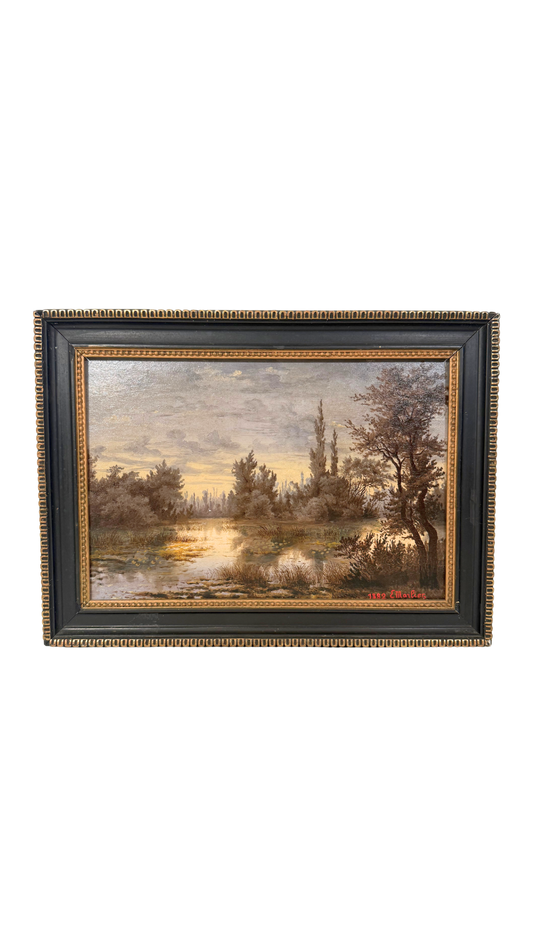 Oil Painting by E. Marlier