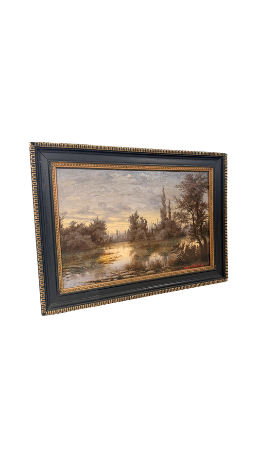 Oil Painting by E. Marlier