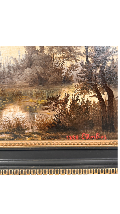 Oil Painting by E. Marlier