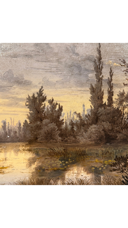 Oil Painting by E. Marlier