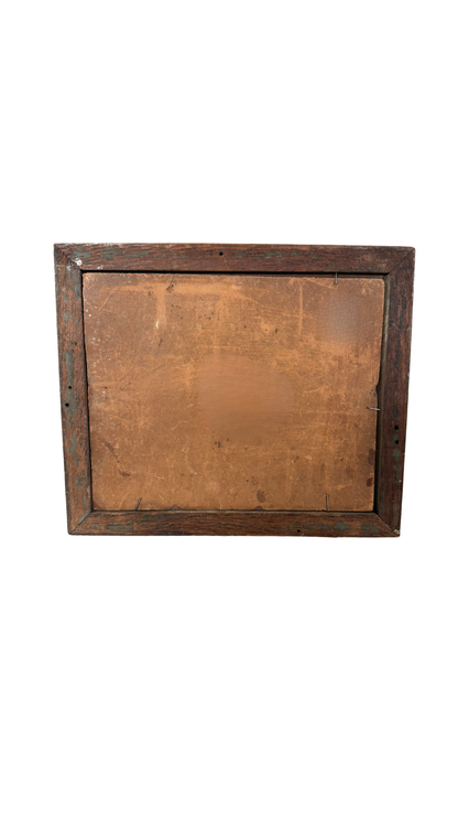 Rustic Landscape Oil Painting Signed