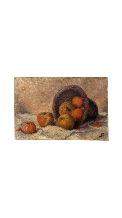 Apple Still Life on Canvas