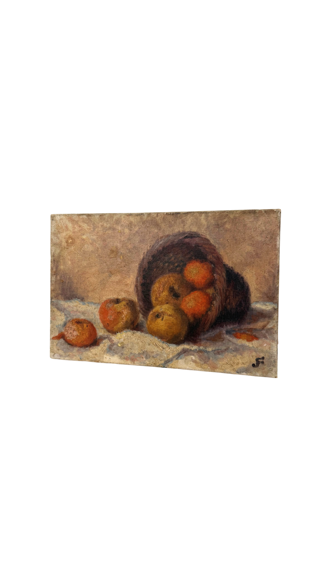 Apple Still Life on Canvas