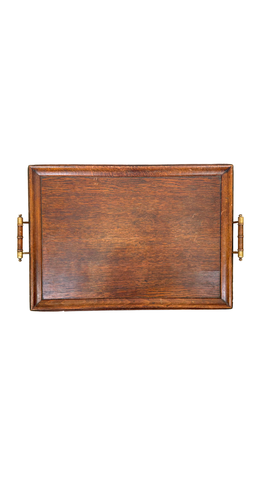 Antique Oak Serving Tray