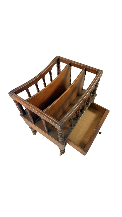 Antique Canterbury Magazine Rack