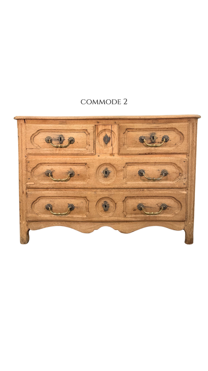 Early 19th Century French Provincial Oak Commodes